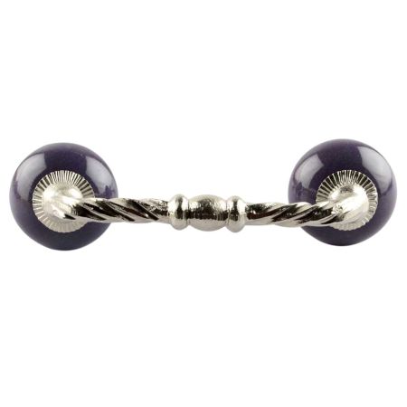 Purple Ceramic Cut Bridge Handles